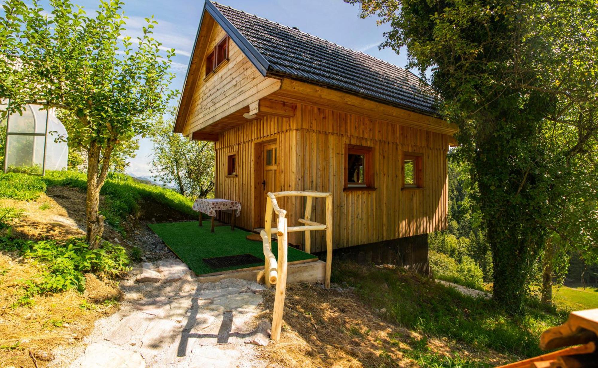 Wooden Chalet - Homestead Vrhovc Zelezniki Eksteriør bilde